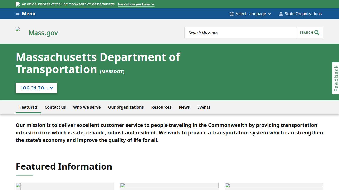 Massachusetts Department of Transportation | Mass.gov